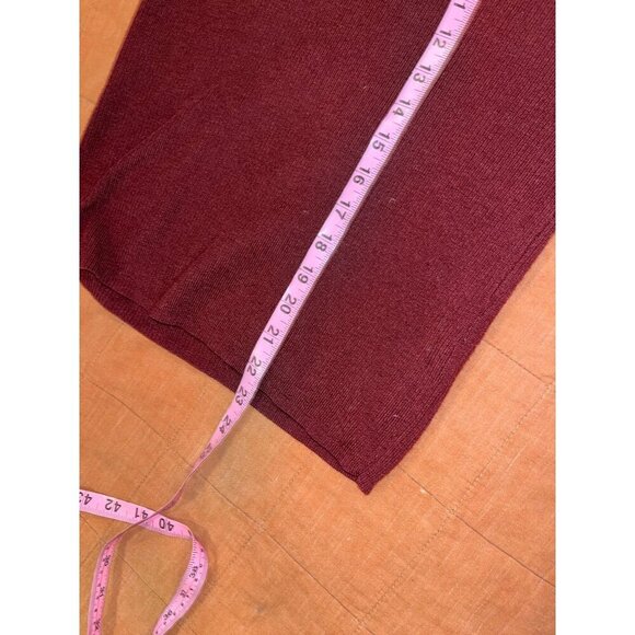 J. Crew Burgundy Long Sleeve Pullover Ribbed Turtleneck Sweater Women's Size XS - Picture 8 of 10